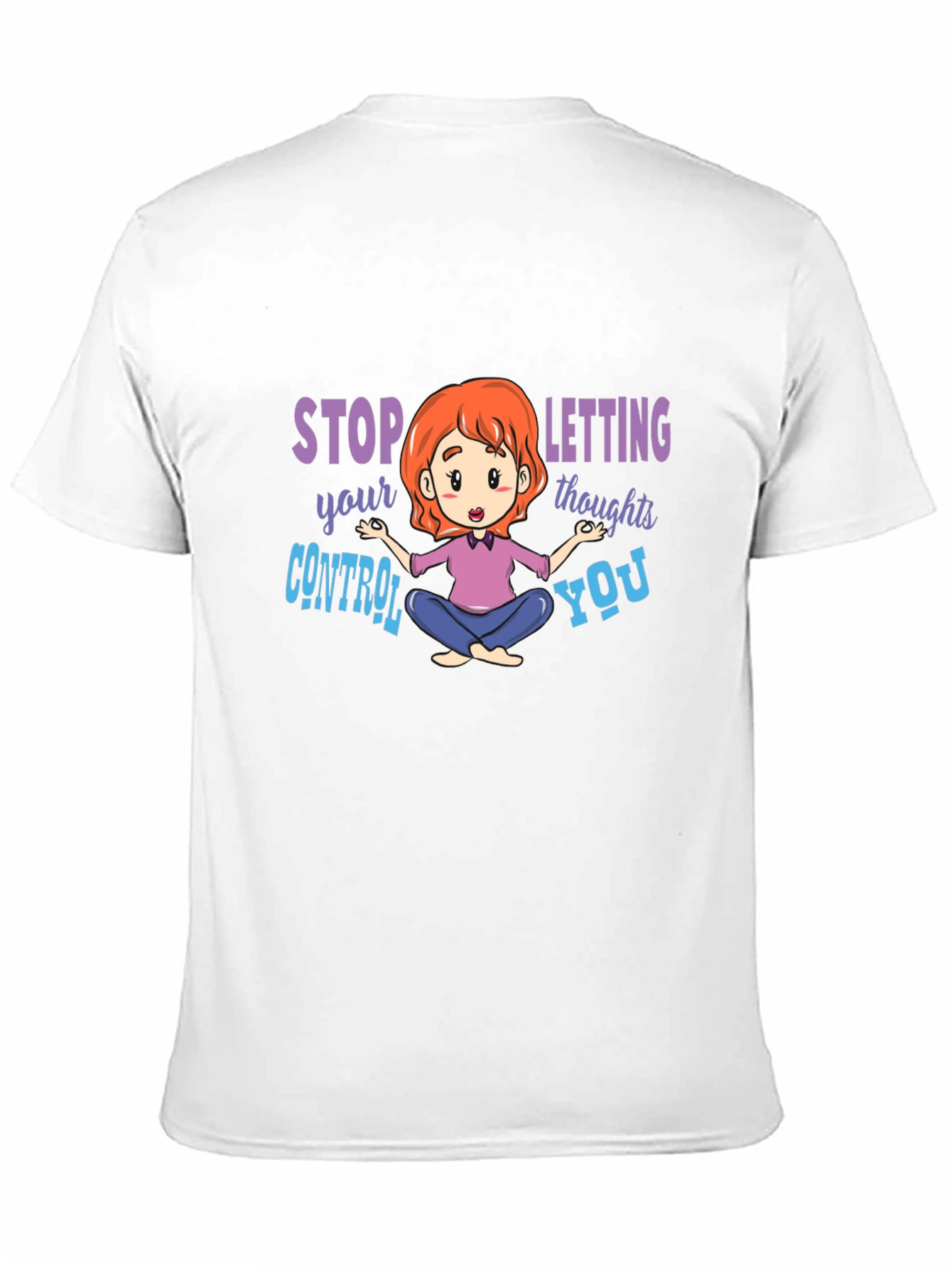 Camiseta Negra con Diseño de Meditación