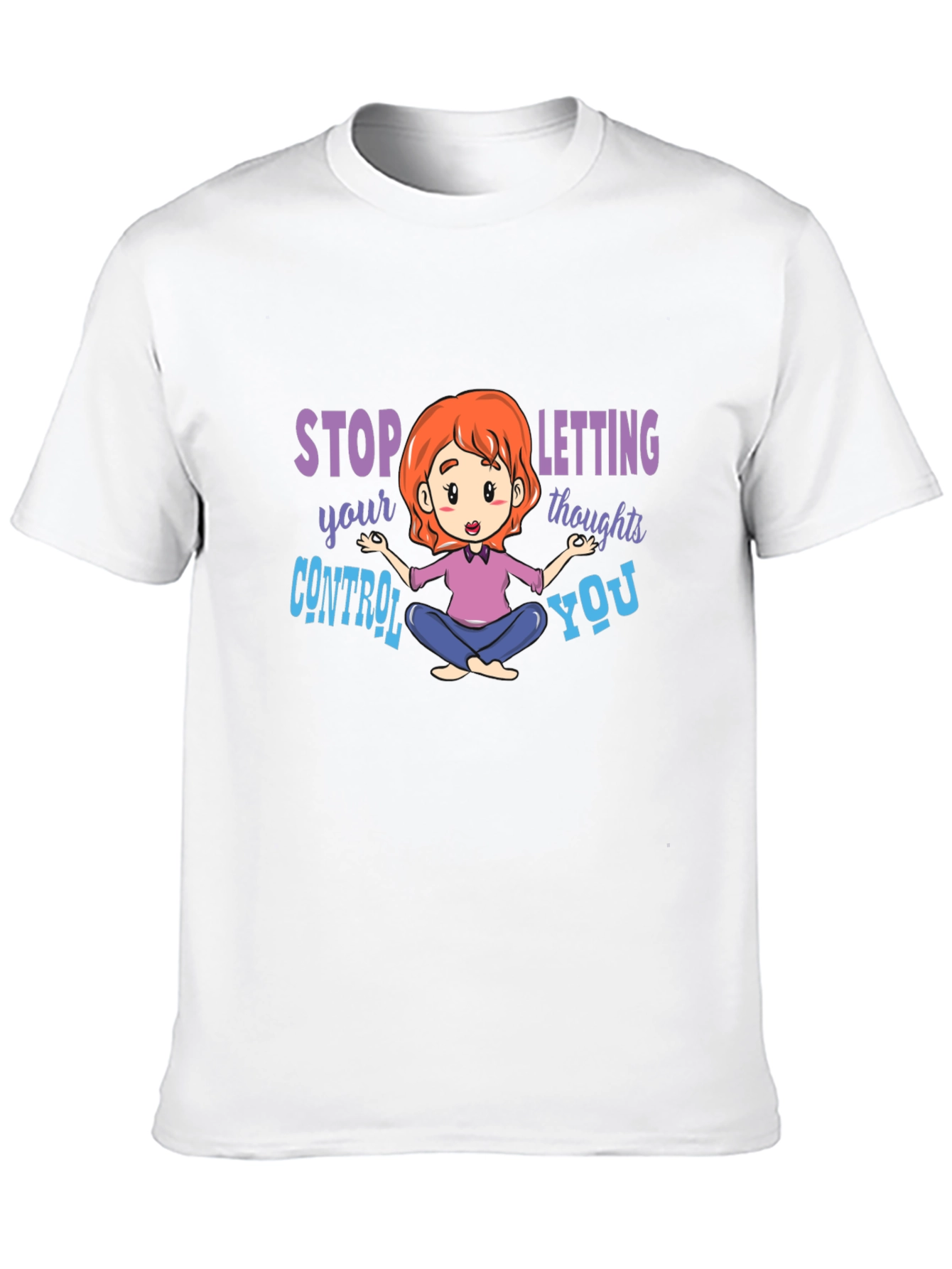 Camiseta Negra con Diseño de Meditación