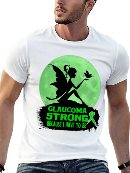 Camiseta Negra Glaucoma Strong Mujer Hada Luna