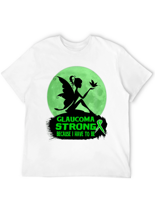 Camiseta Negra Glaucoma Strong Mujer Hada Luna