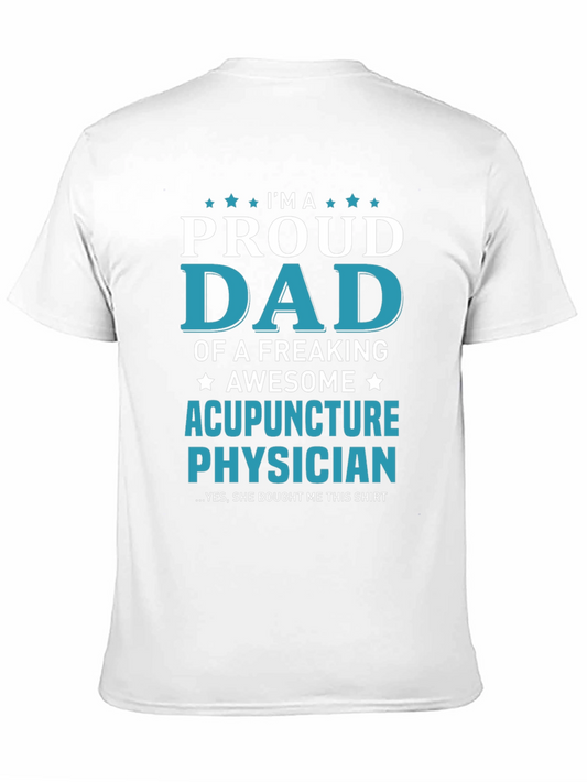 Camiseta Orgulloso Papá Acupuntura - Regalo Día del Padre