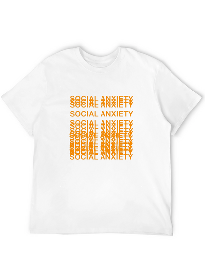 Camiseta Negra con Diseño Social Anxiety
