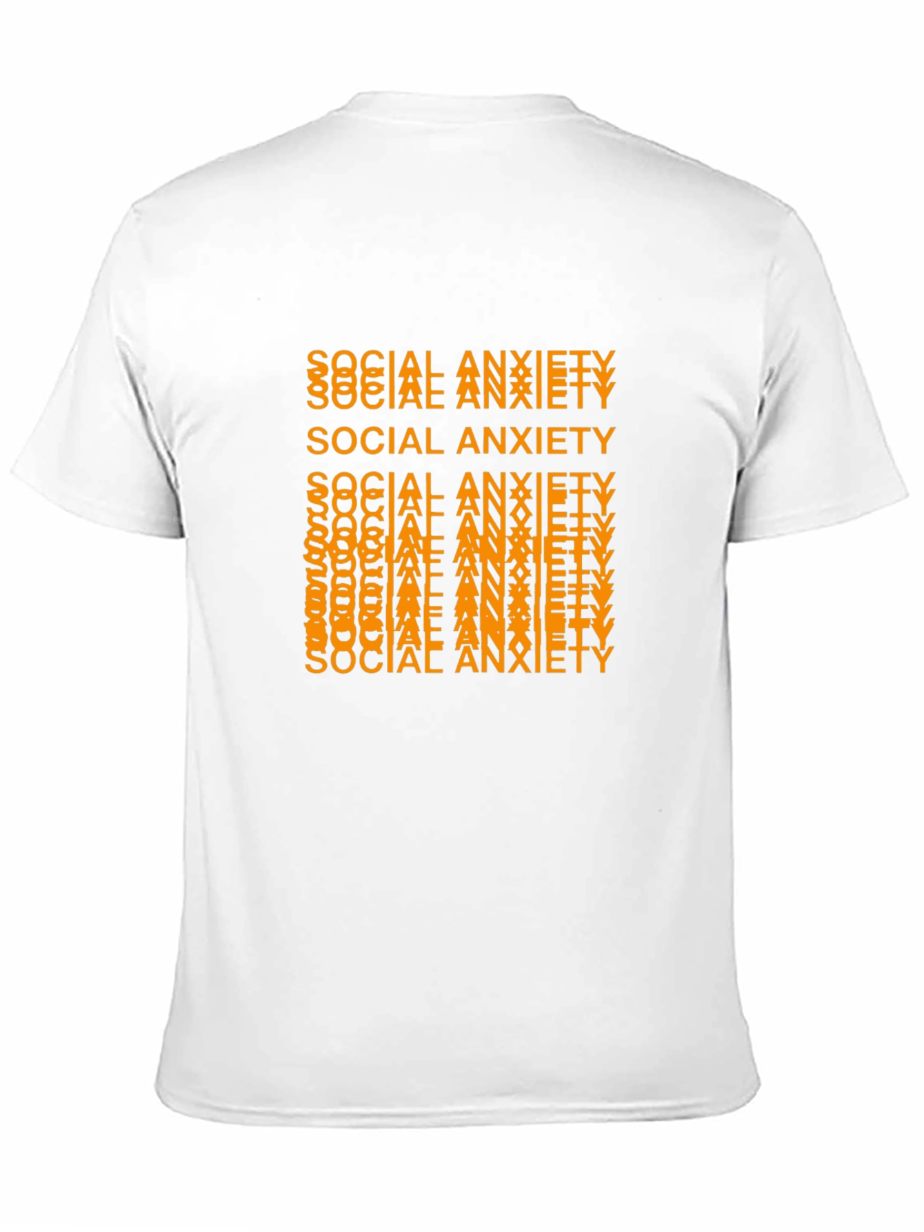 Camiseta Negra con Diseño Social Anxiety