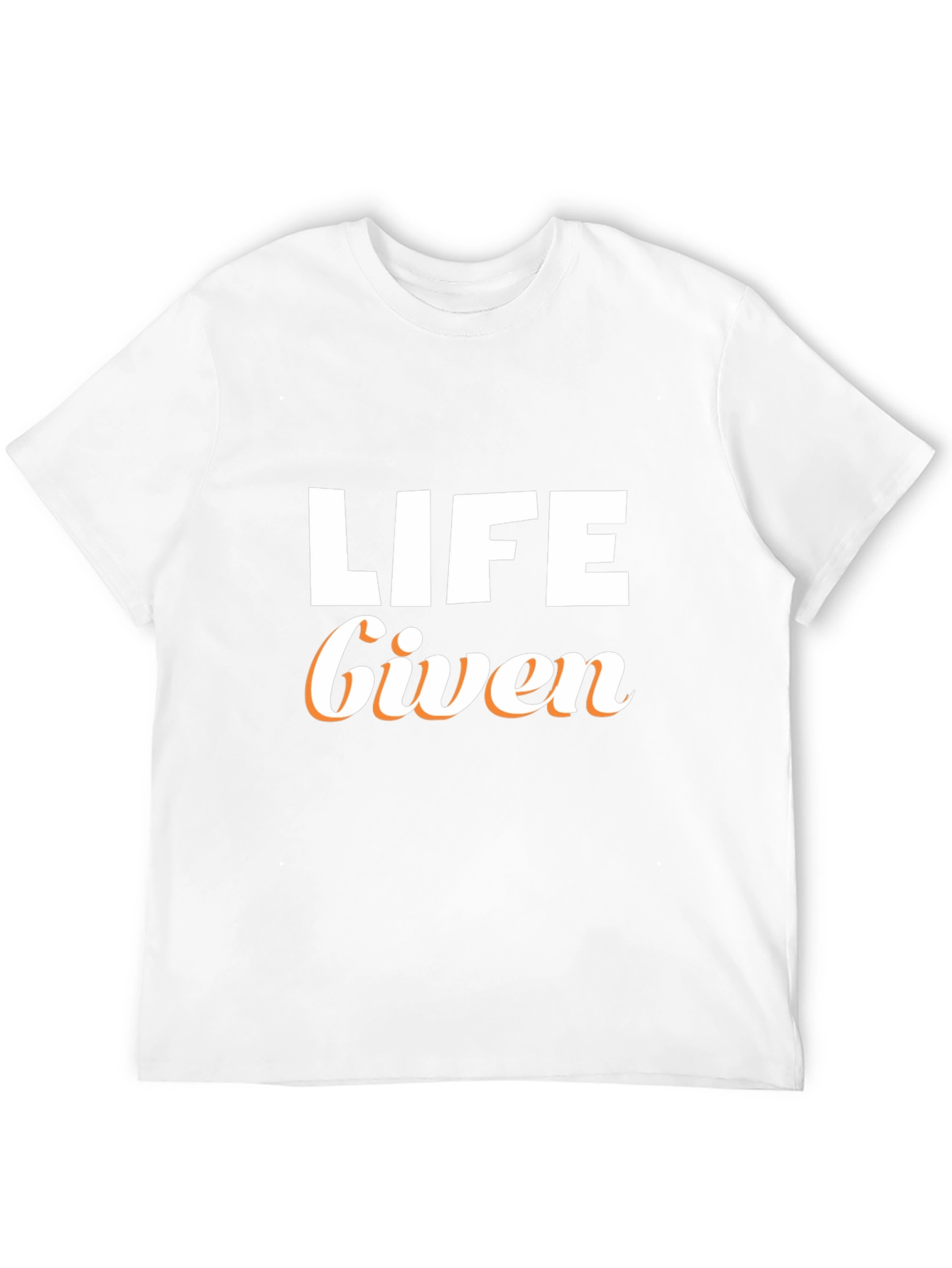 Camiseta Negra Life Given para Hombre