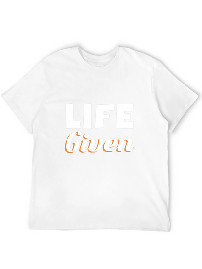 Camiseta Negra Life Given para Hombre