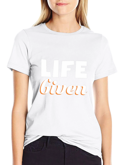 Camiseta Negra Life Given para Hombre