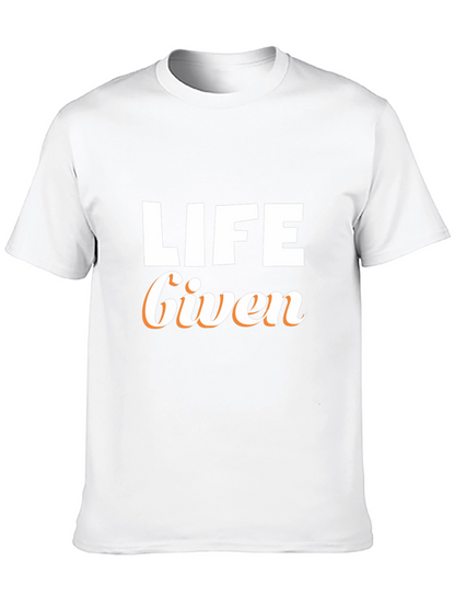 Camiseta Negra Life Given para Hombre
