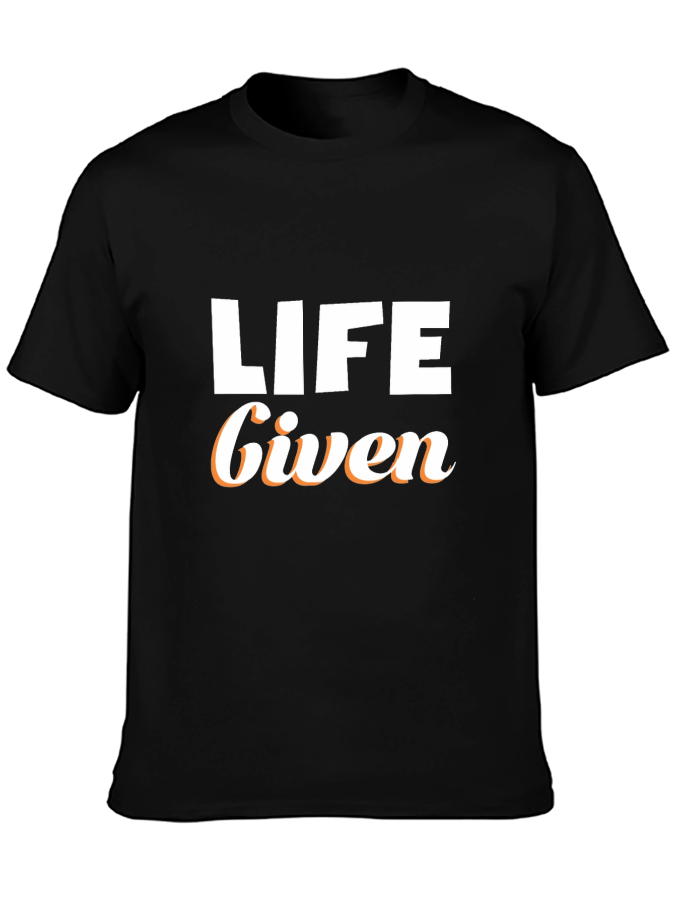 Camiseta Negra Life Given para Hombre