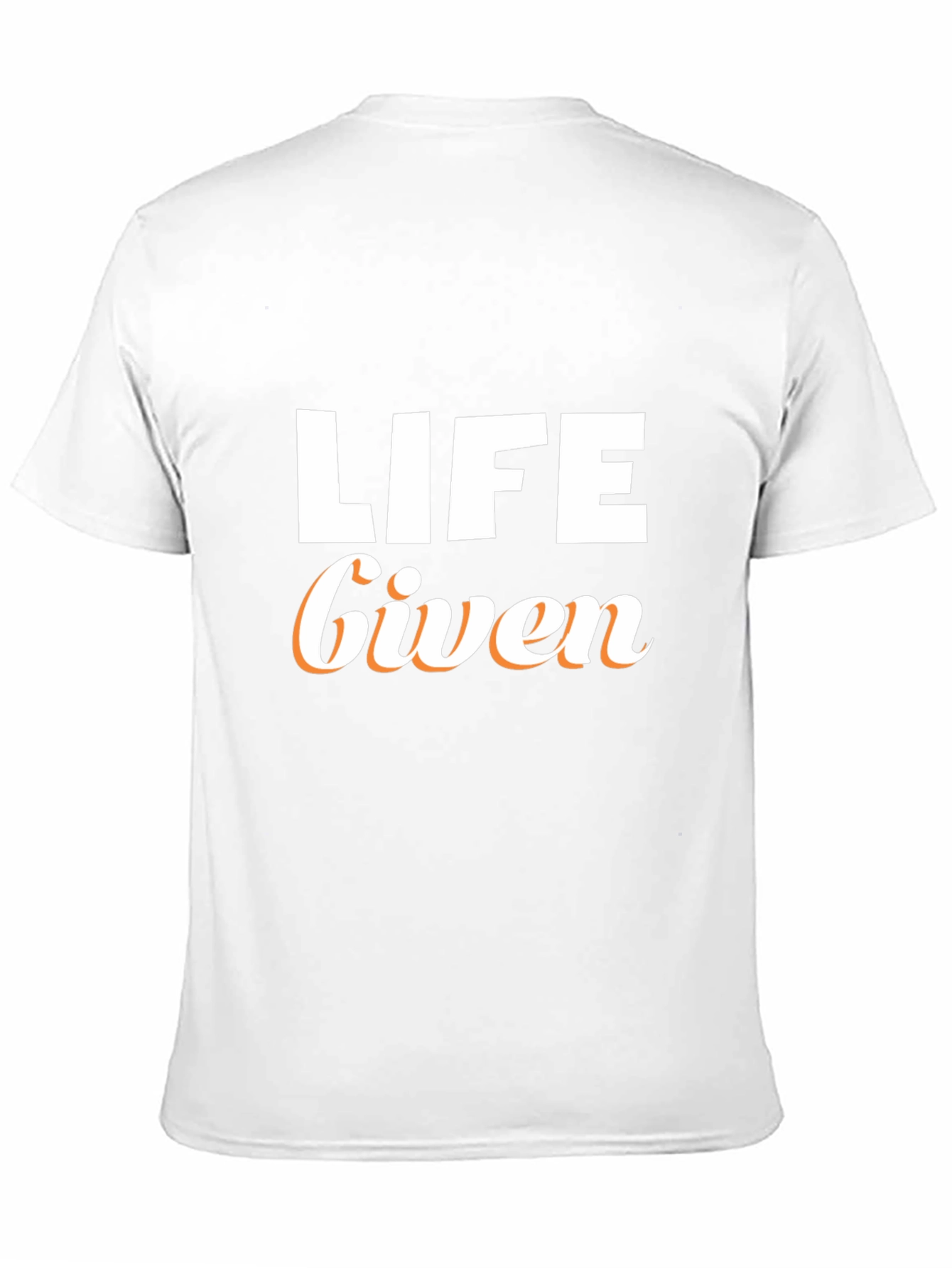 Camiseta Negra Life Given para Hombre