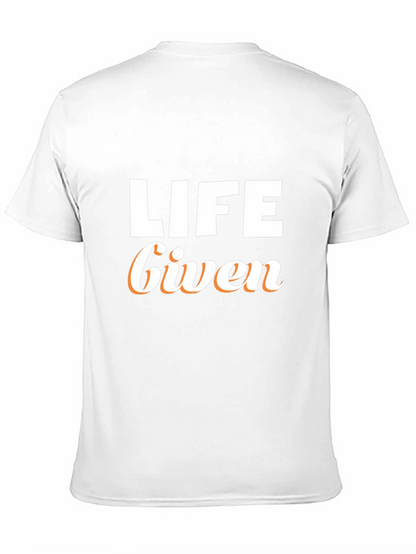 Camiseta Negra Life Given para Hombre