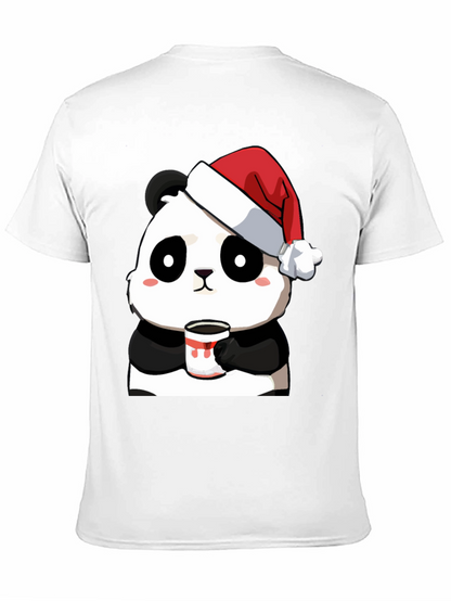 Camiseta Panda Navideño con Taza - Diseño Único