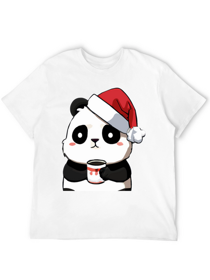 Camiseta Panda Navideño con Taza - Diseño Único
