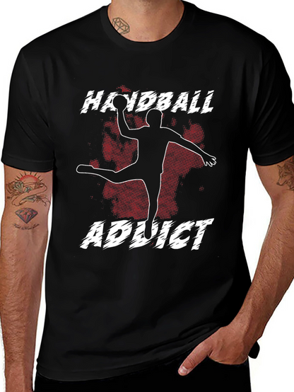 Camiseta Negra Handball Addict para Hombre