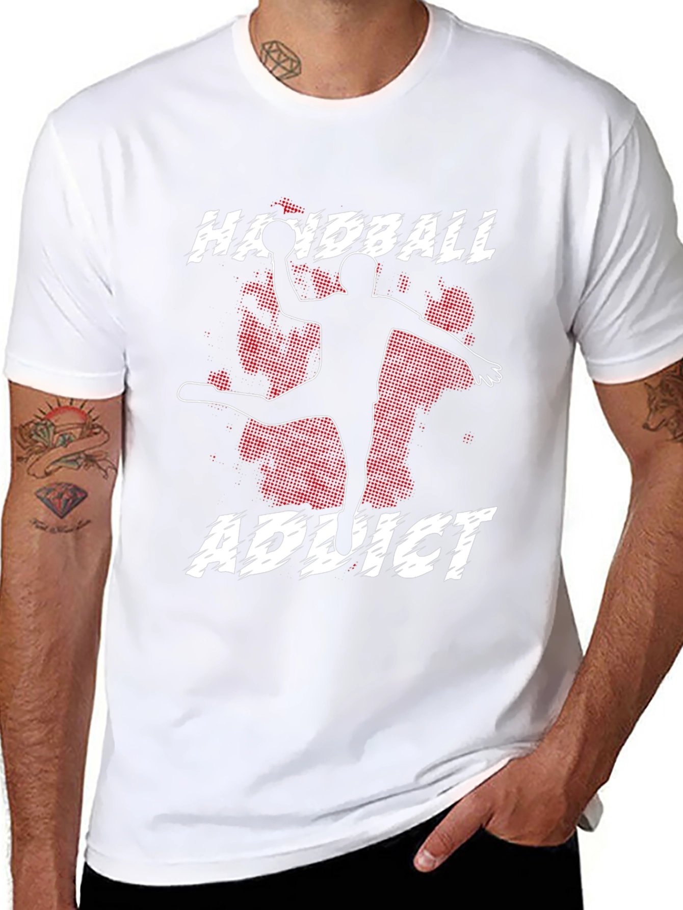 Camiseta Negra Handball Addict para Hombre