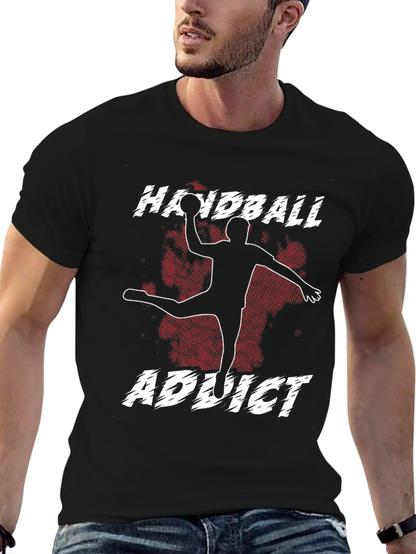 Camiseta Negra Handball Addict para Hombre