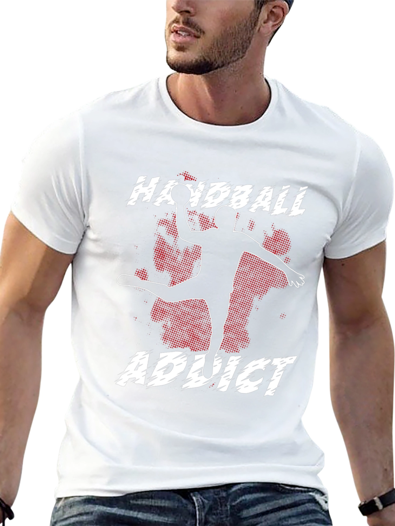 Camiseta Negra Handball Addict para Hombre