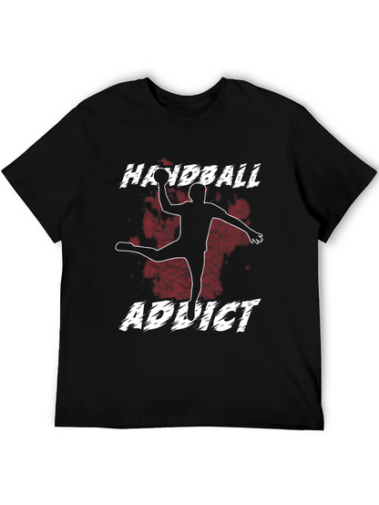 Camiseta Negra Handball Addict para Hombre