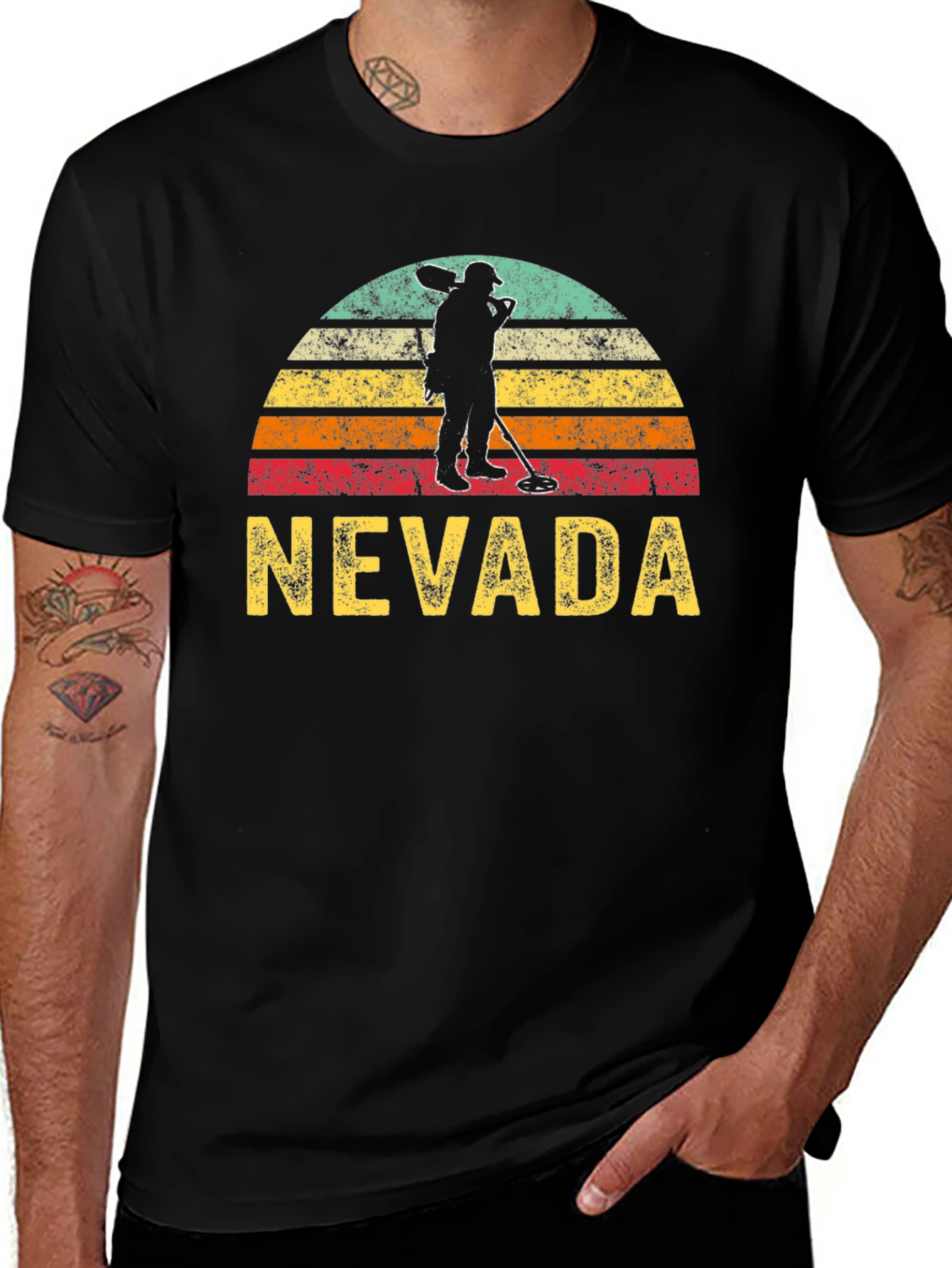 Camiseta Nevada Detector de Metales Estilo Retro