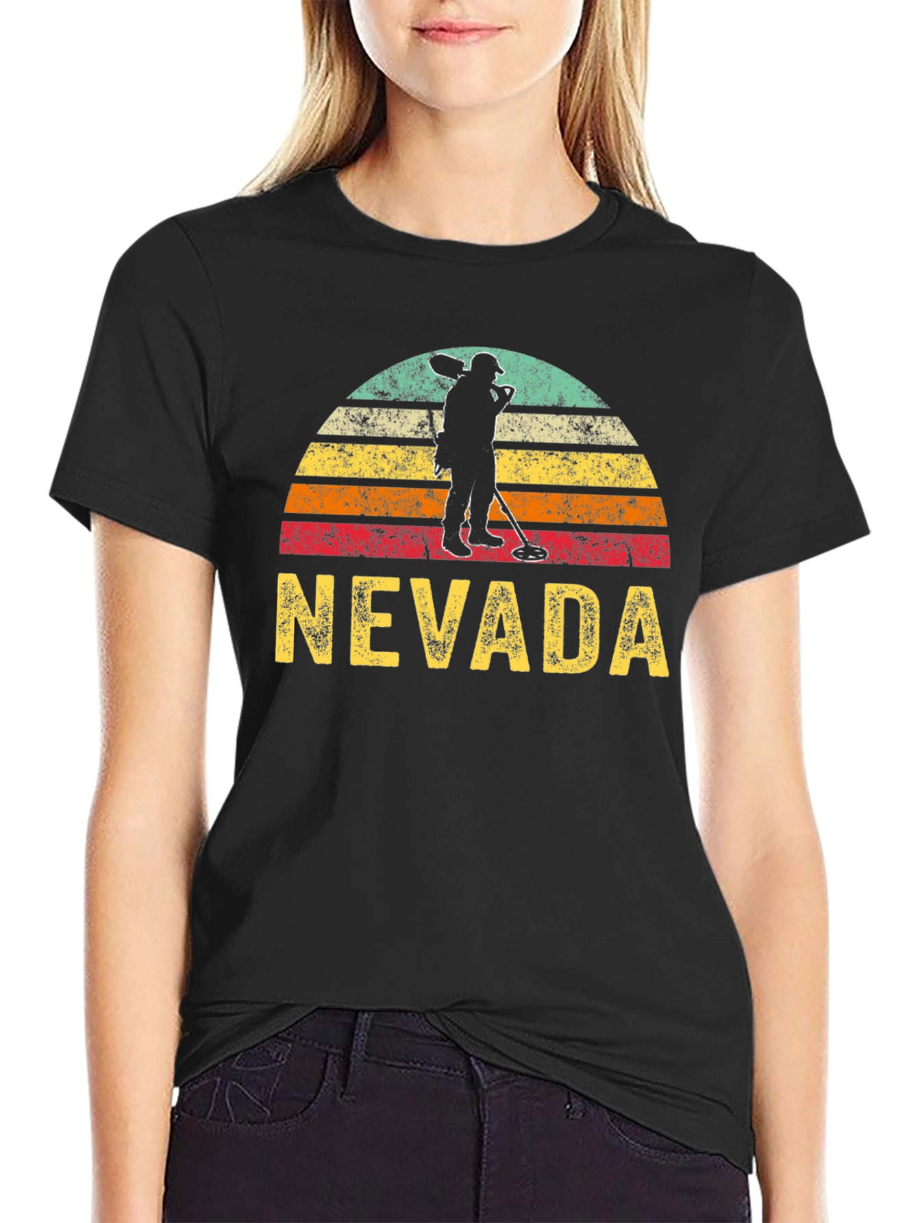 Camiseta Nevada Detector de Metales Estilo Retro