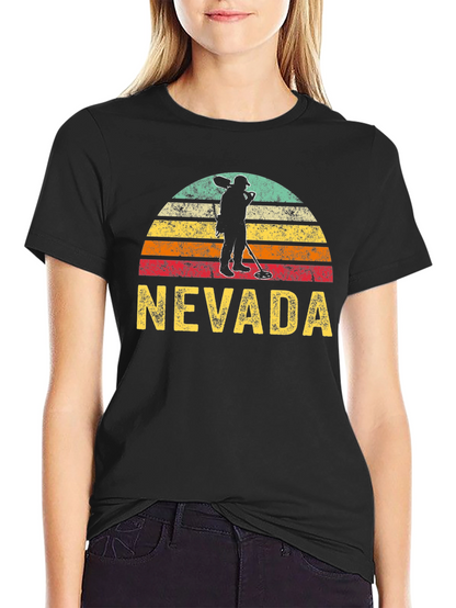 Camiseta Nevada Detector de Metales Estilo Retro