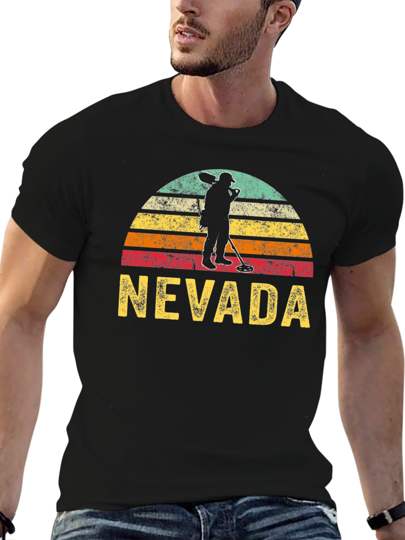 Camiseta Nevada Detector de Metales Estilo Retro