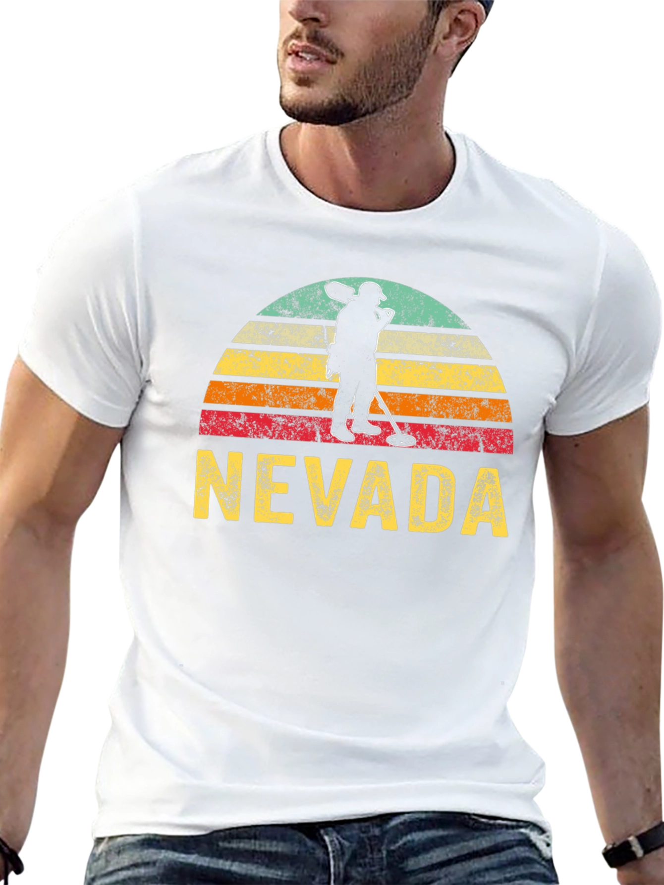 Camiseta Nevada Detector de Metales Estilo Retro