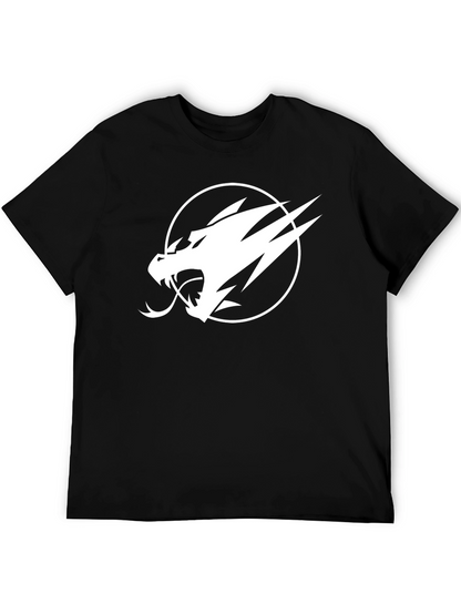 Camiseta Negra Dragón Blanco Audaz
