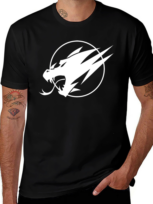 Camiseta Negra Dragón Blanco Audaz