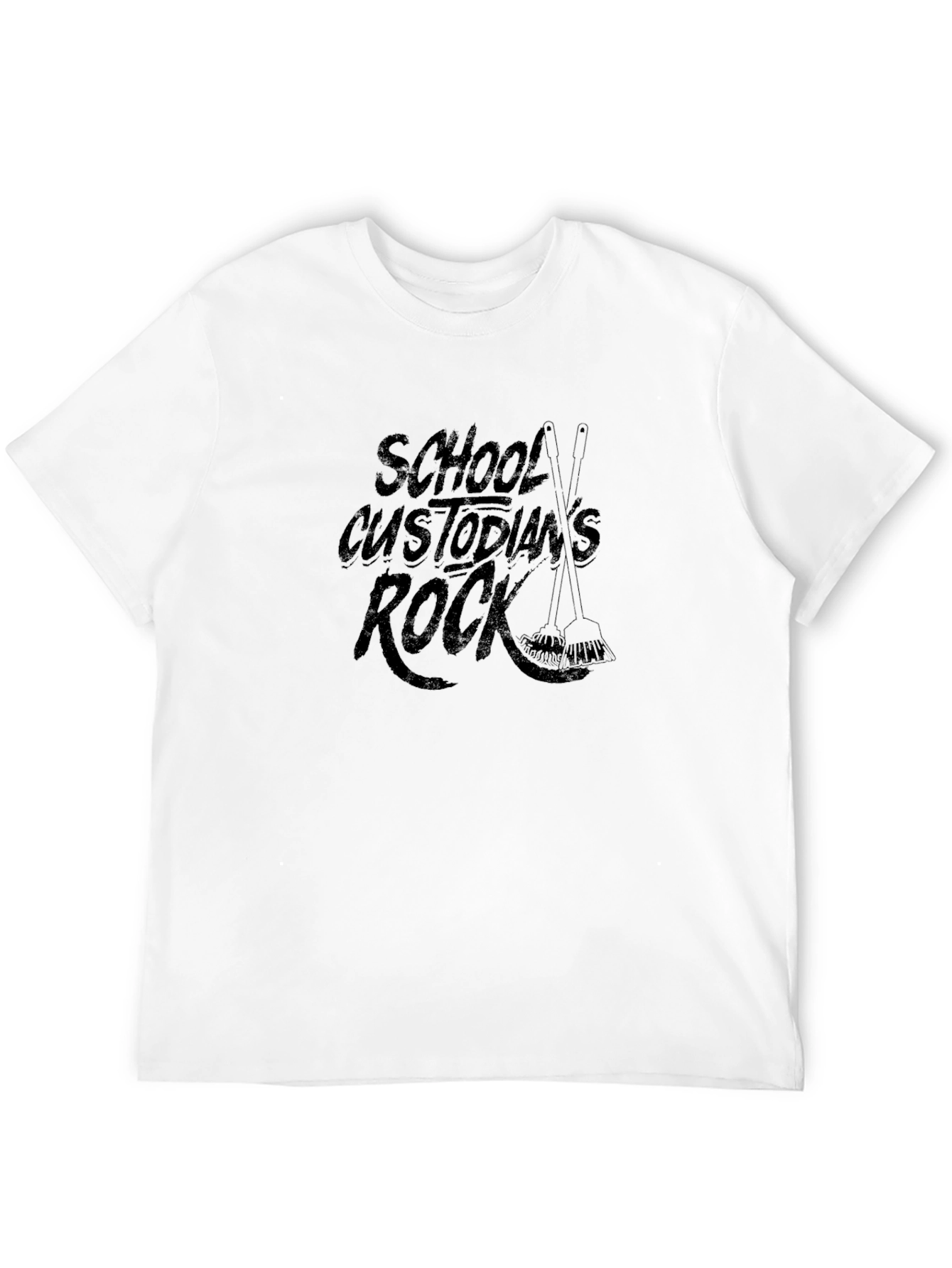 Camiseta Negra: School Custodians Rock