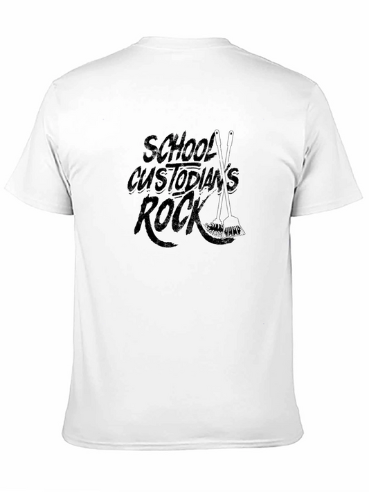 Camiseta Negra: School Custodians Rock