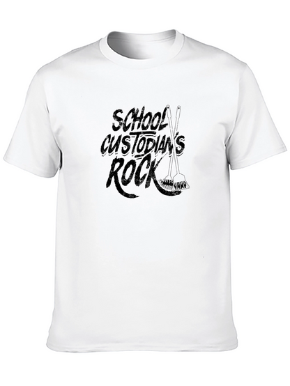 Camiseta Negra: School Custodians Rock
