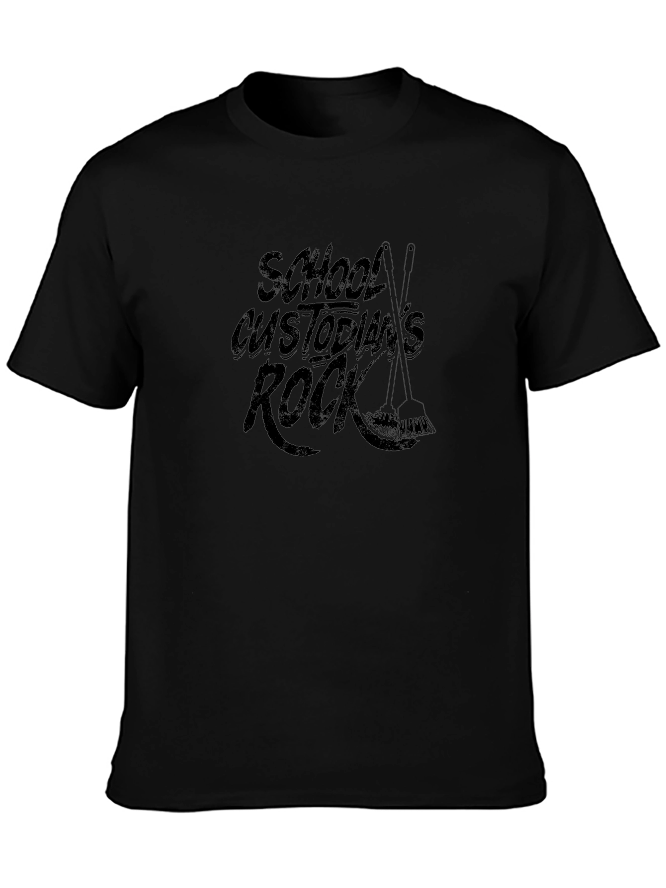 Camiseta Negra: School Custodians Rock