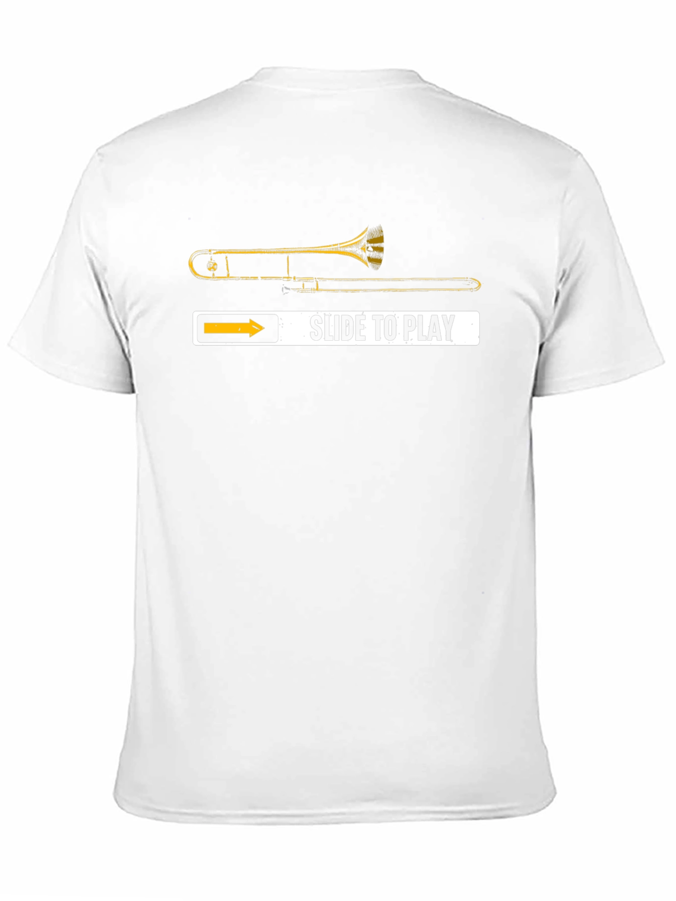 Camiseta Negra Trombonista: ¡Desliza para Tocar!
