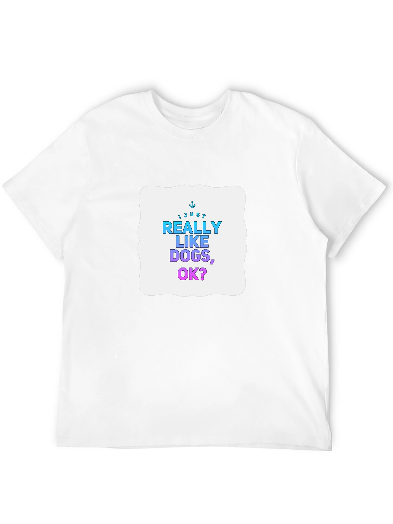Camiseta Negra: Me Gustan Mucho los Perros ¿Ok?