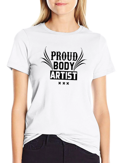 Camiseta Negra Proud Body Artist para Hombre