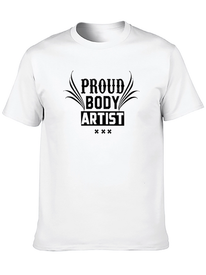 Camiseta Negra Proud Body Artist para Hombre
