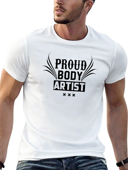 Camiseta Negra Proud Body Artist para Hombre