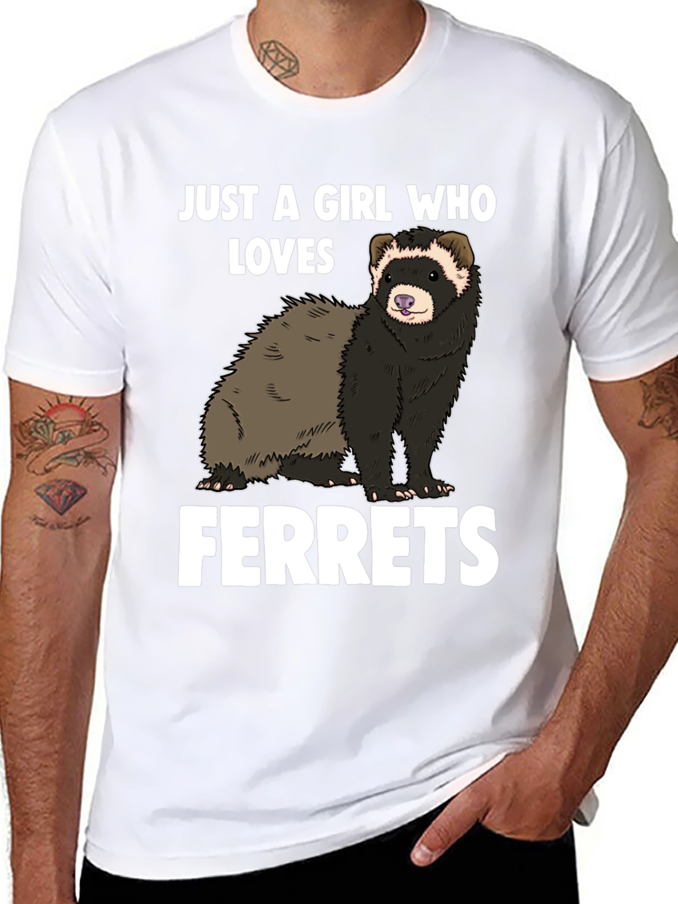 Camiseta Negra Amo Hurones