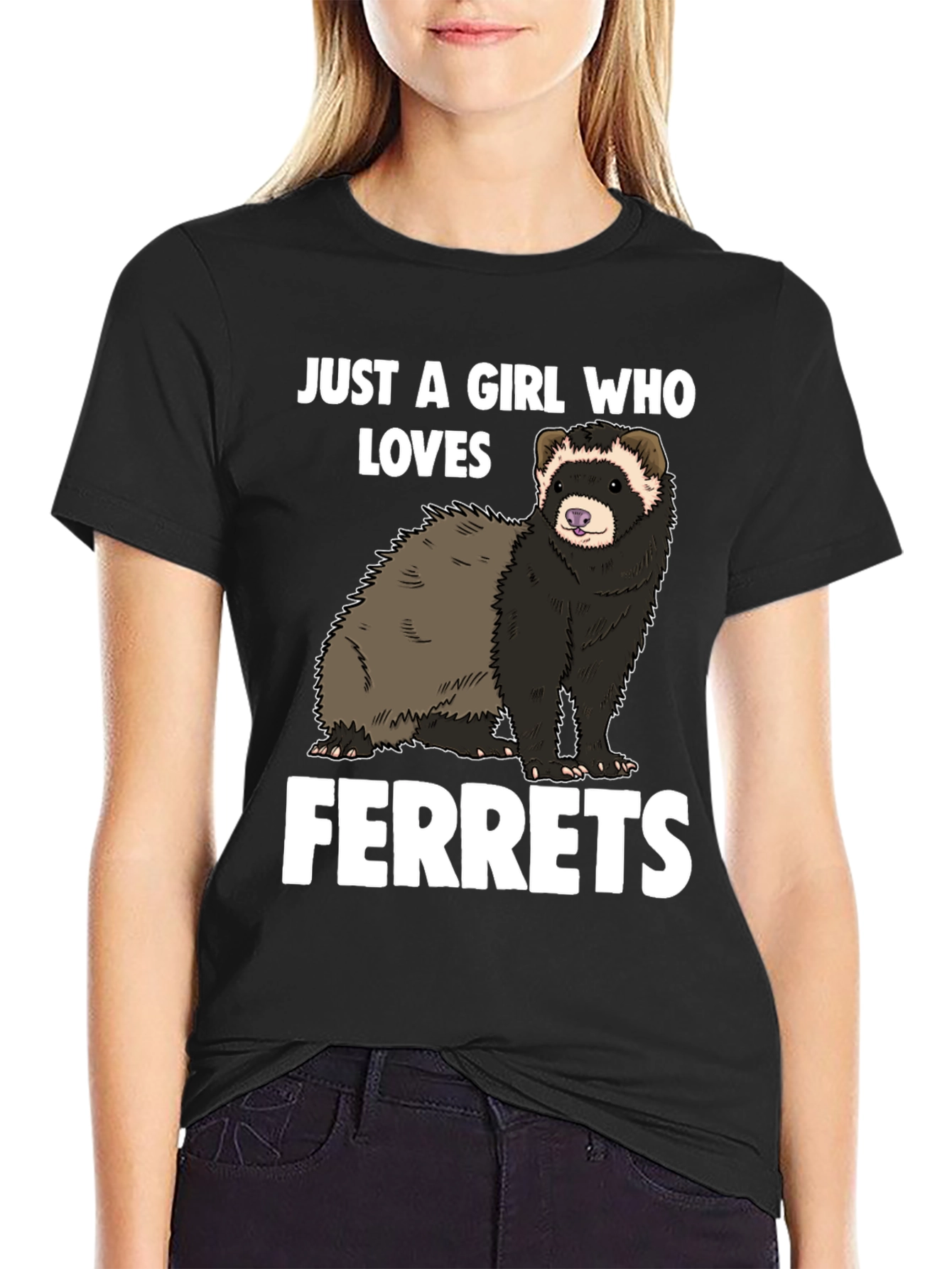 Camiseta Negra Amo Hurones