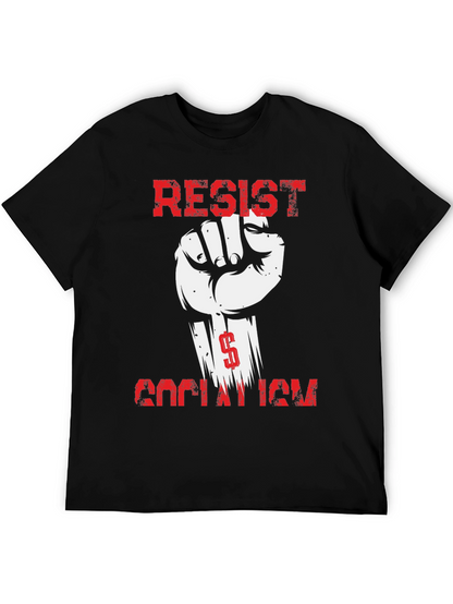 Camiseta Resistir Socialismo - Diseño con Puño Alzado
