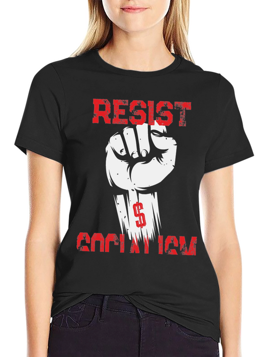 Camiseta Resistir Socialismo - Diseño con Puño Alzado