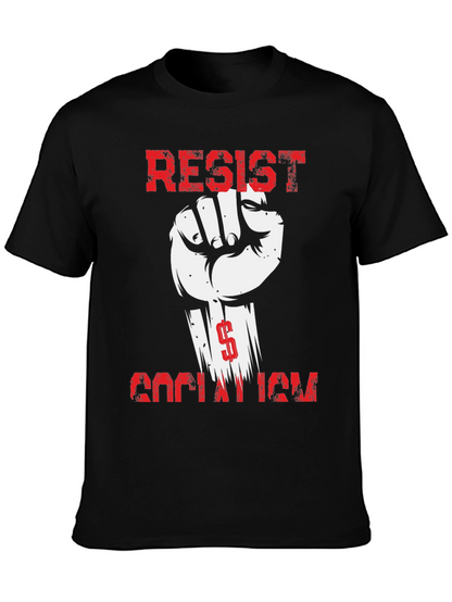 Camiseta Resistir Socialismo - Diseño con Puño Alzado