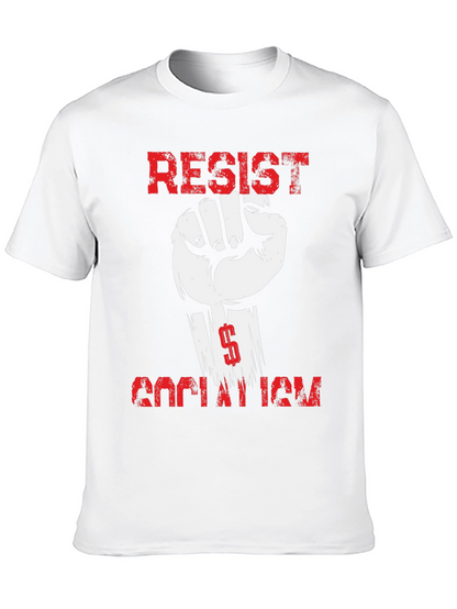 Camiseta Resistir Socialismo - Diseño con Puño Alzado