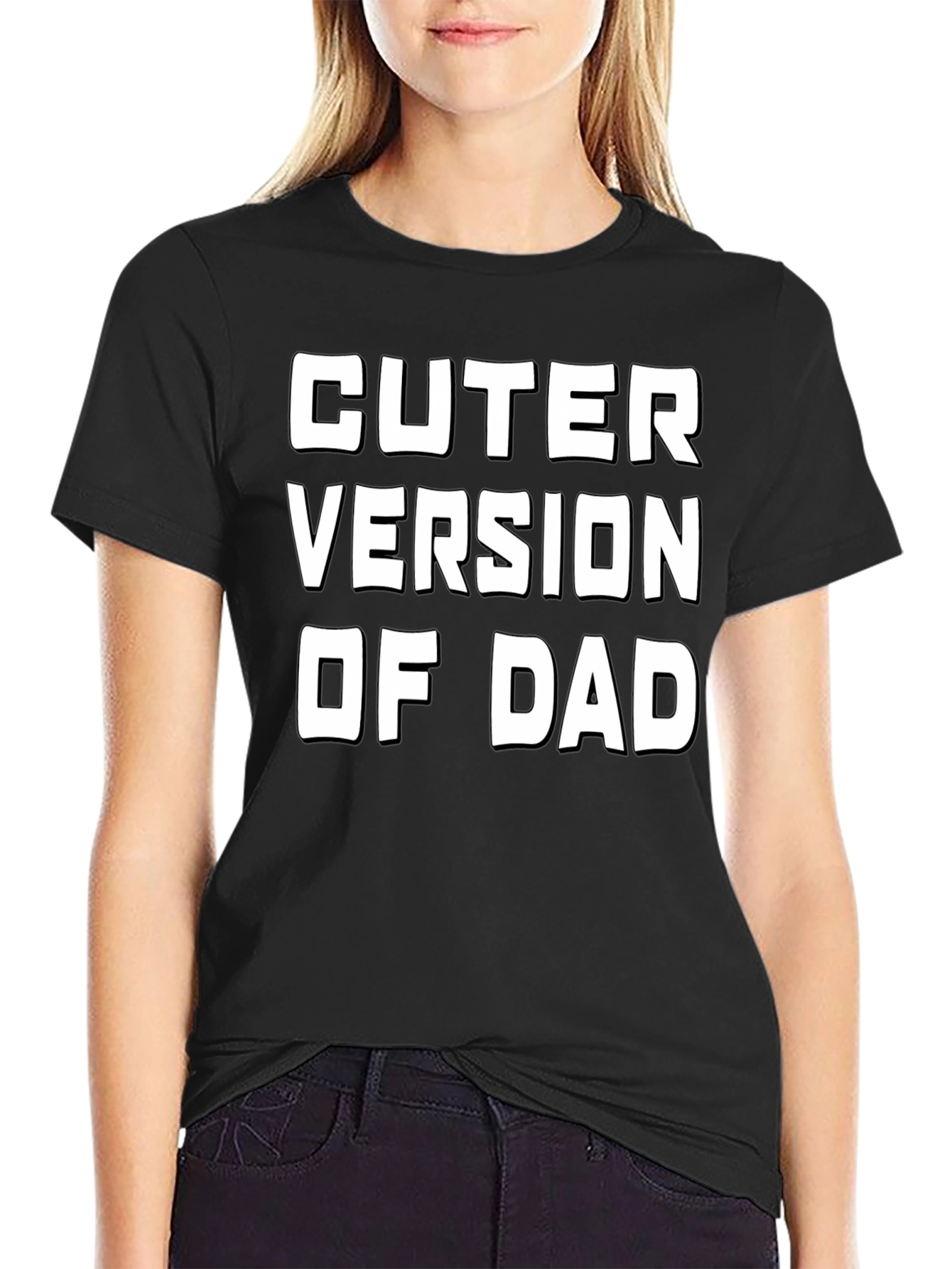 Camiseta Negra Versión Más Linda De Papá