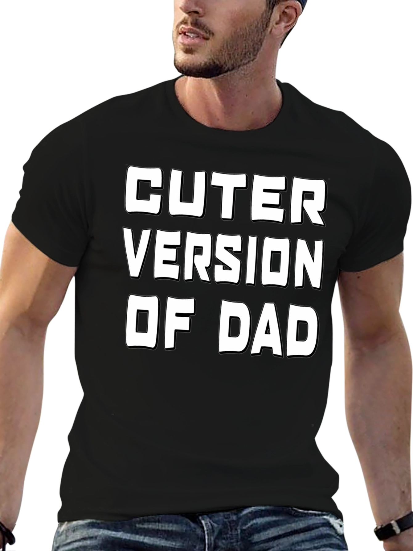 Camiseta Negra Versión Más Linda De Papá