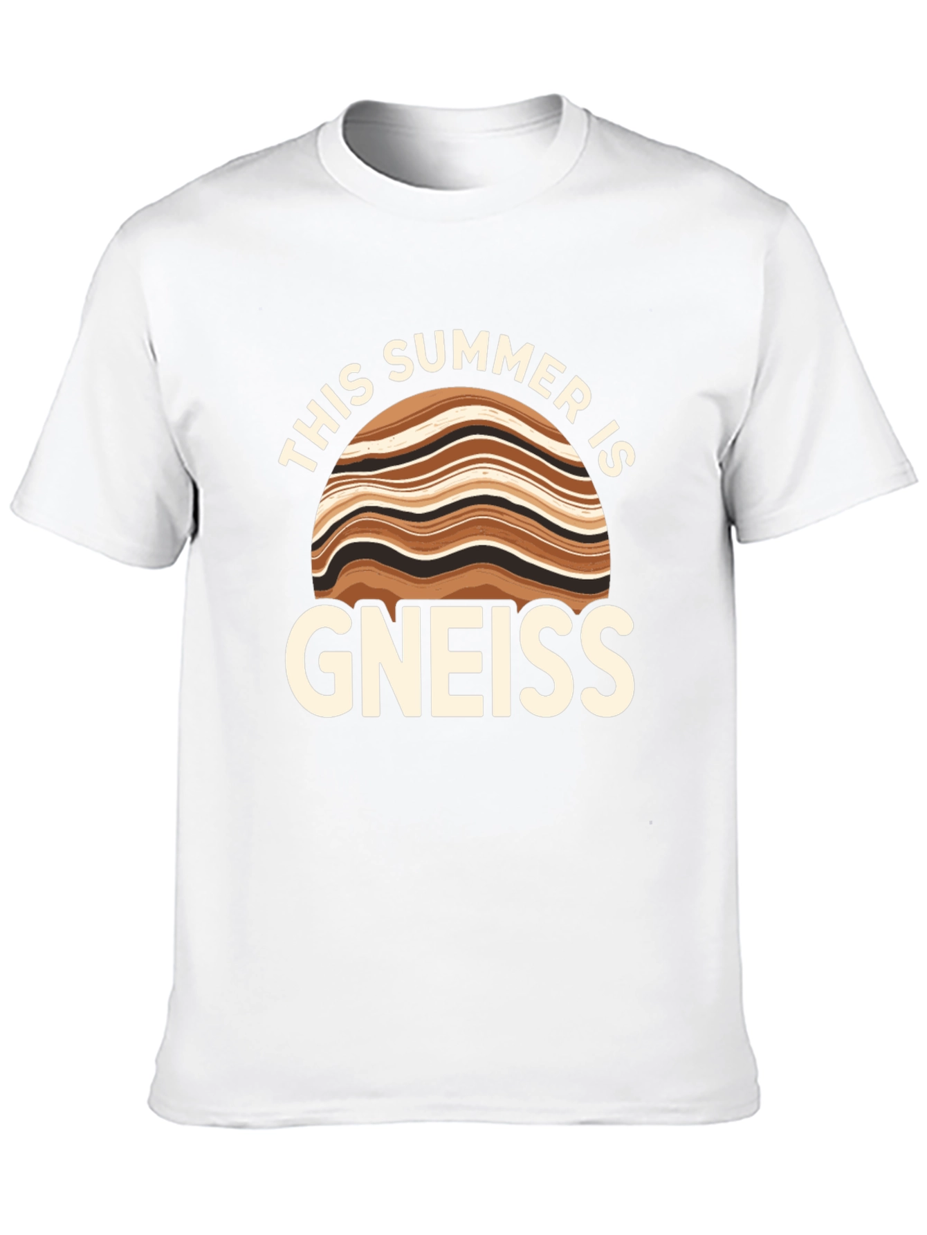 Camiseta Negra Gneiss: ¡Un Verano con Humor Geológico!
