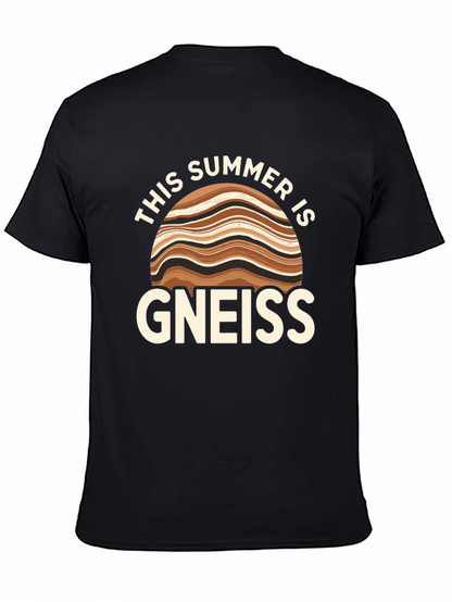 Camiseta Negra Gneiss: ¡Un Verano con Humor Geológico!