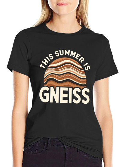 Camiseta Negra Gneiss: ¡Un Verano con Humor Geológico!