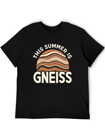 Camiseta Negra Gneiss: ¡Un Verano con Humor Geológico!