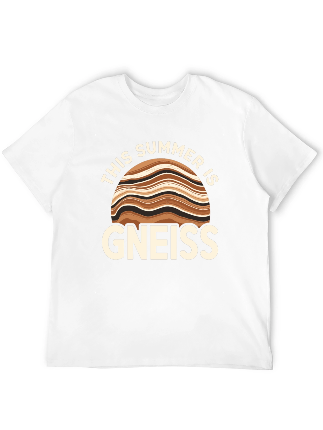 Camiseta Negra Gneiss: ¡Un Verano con Humor Geológico!